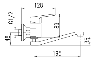 Смеситель для кухни Rav Slezak Colorado CO201.5/26CMAT черный